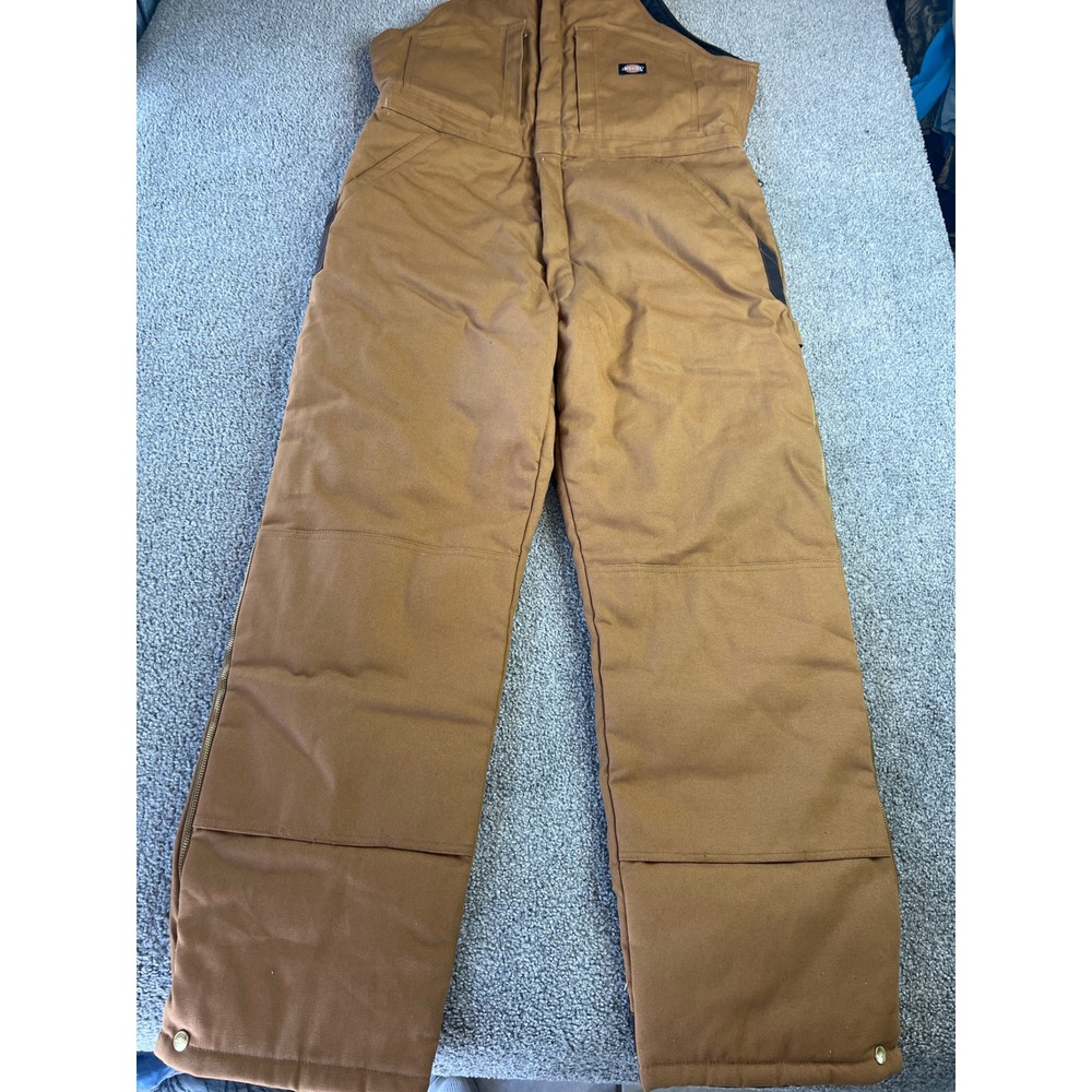 Dickies Mens Tan Work Chore Overalls Pants
